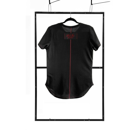 T-shirt men black S fashion